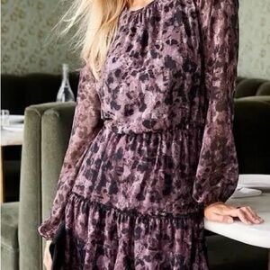 Allison Joy Purple Long Sleeve Dress
